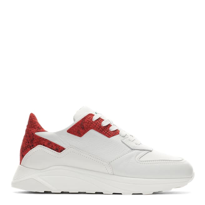 Duca del Cosma White/Red Evy Sneaker