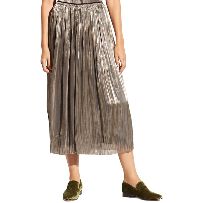 Vince Silver Pleated Culottes