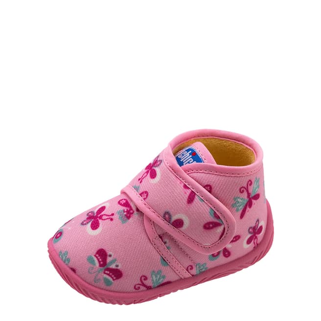 Chicco Pink Printed Booties