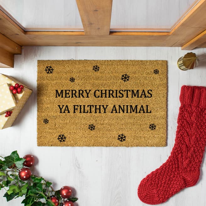 Artsy Doormats Merry Christmas Ya Filthy Animal Doormat
