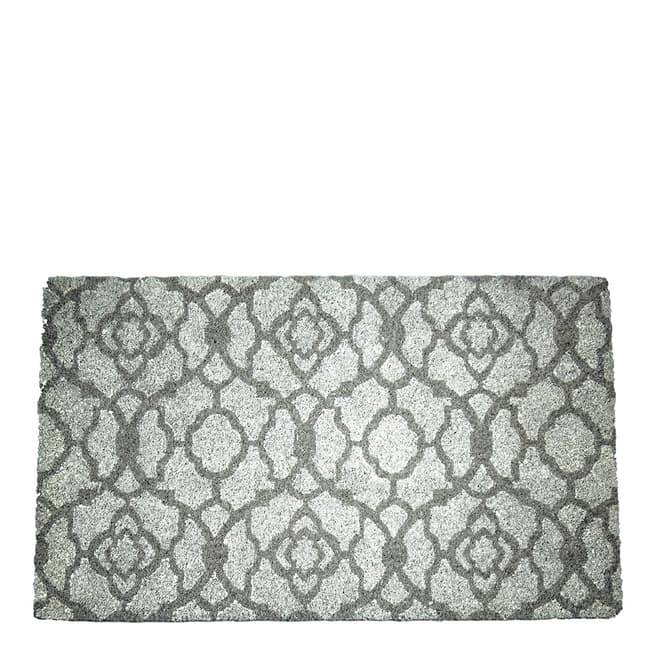 Artsy Doormats Grey Moroccan Trellis Doormat