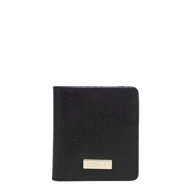 Furla Black Classic Small Bifold Card Case