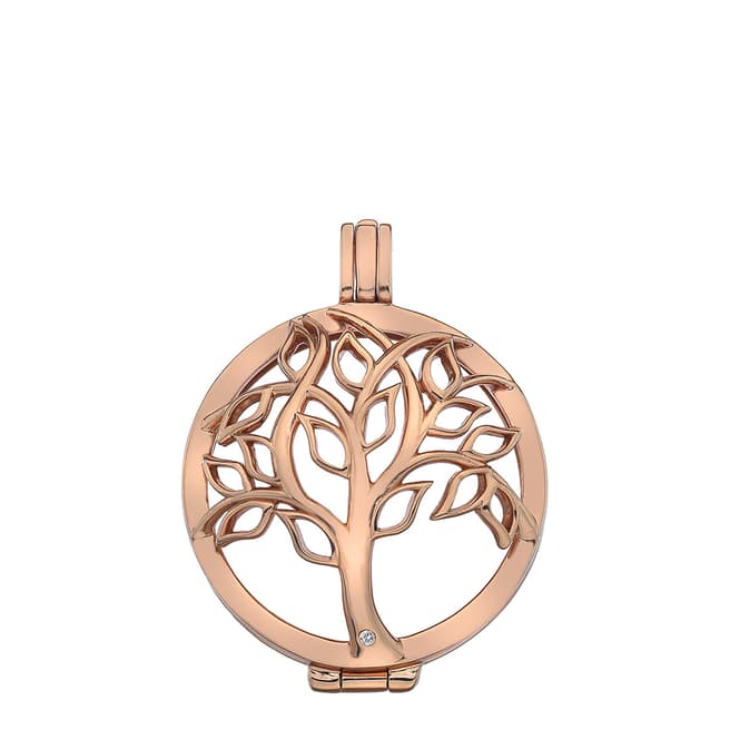 Emozioni Vita Rose Gold Plate Sterling Silver Coin Keeper - 33mm