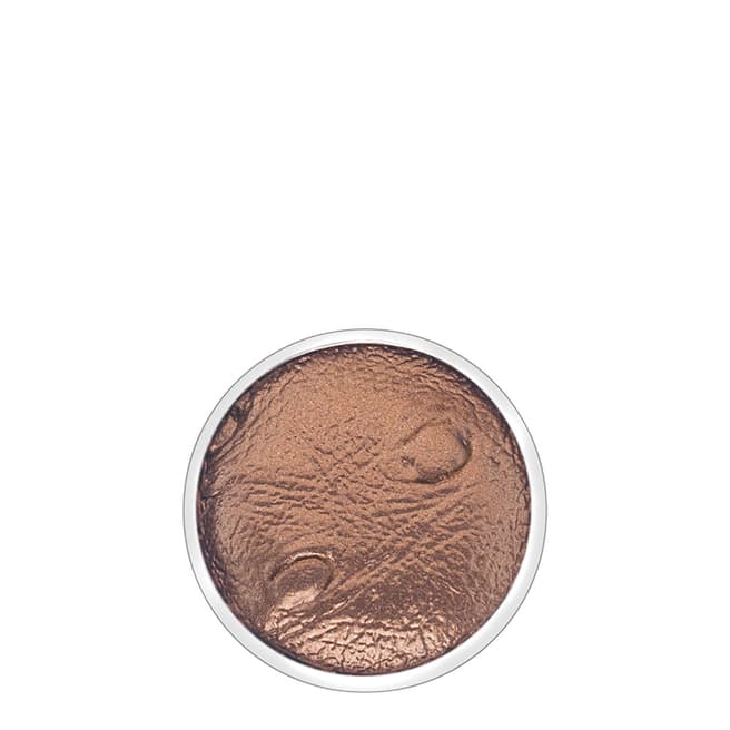 Emozioni 25mm Faux Ostrich Brown Coin