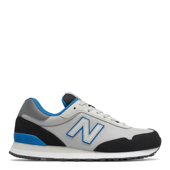 New Balance Blue, Grey & White Classic 515 Low Sneakers