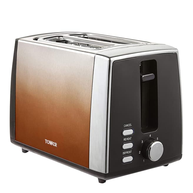 Tower Infinity Ombre Copper 2 Slice Toaster
