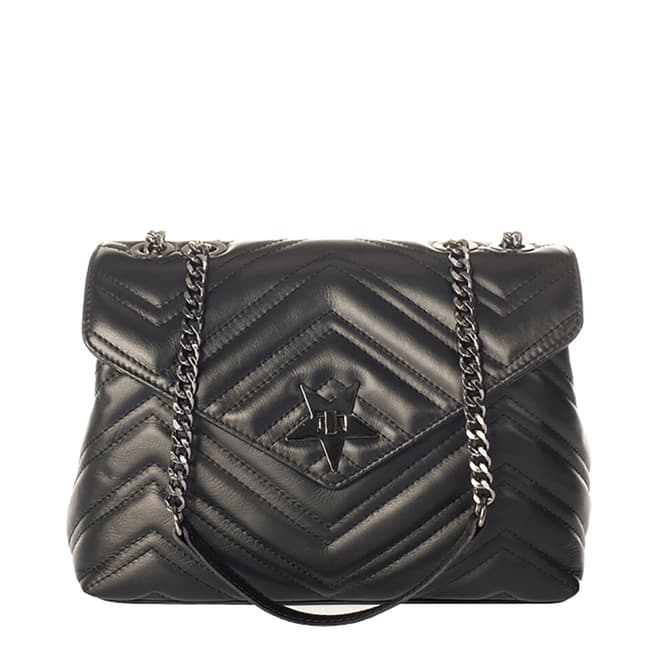 Lisa Minardi Black Leather Crossbody Bag