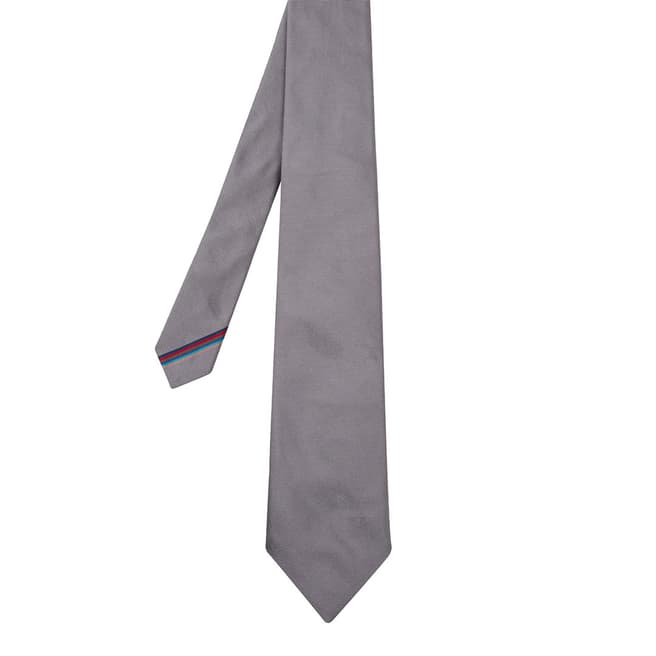 PAUL SMITH Grey Wide Blade Tie 8cm 