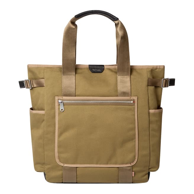 PAUL SMITH Military Green Canvas Tote