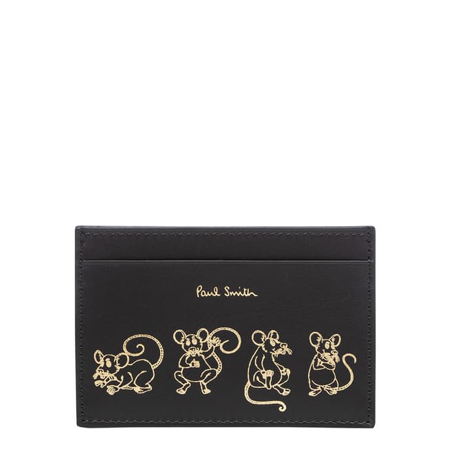 PAUL SMITH Black Year of the Rat Card Holder