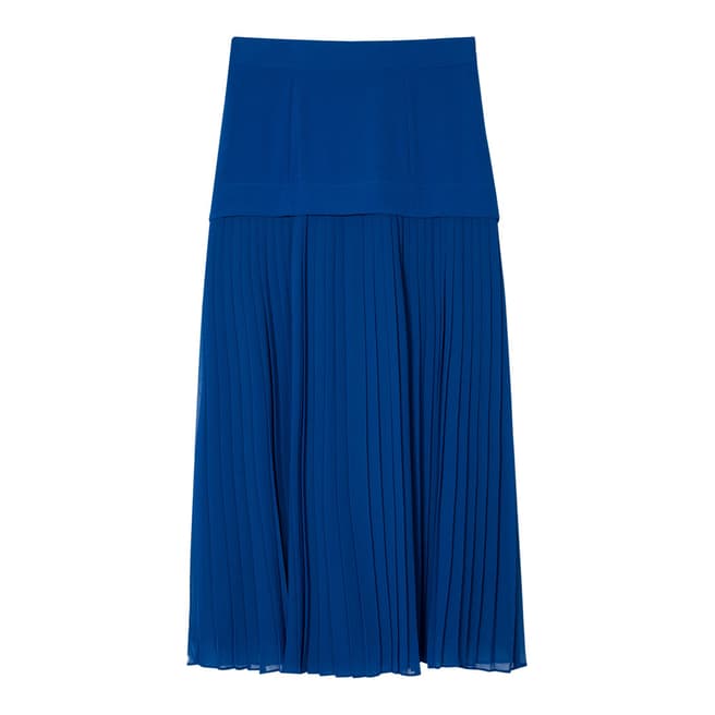 PAUL SMITH Blue Pleated Skirt