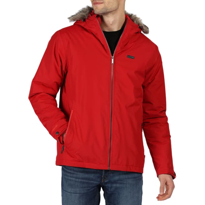 Regatta Red Waterproof Hooded Jacket