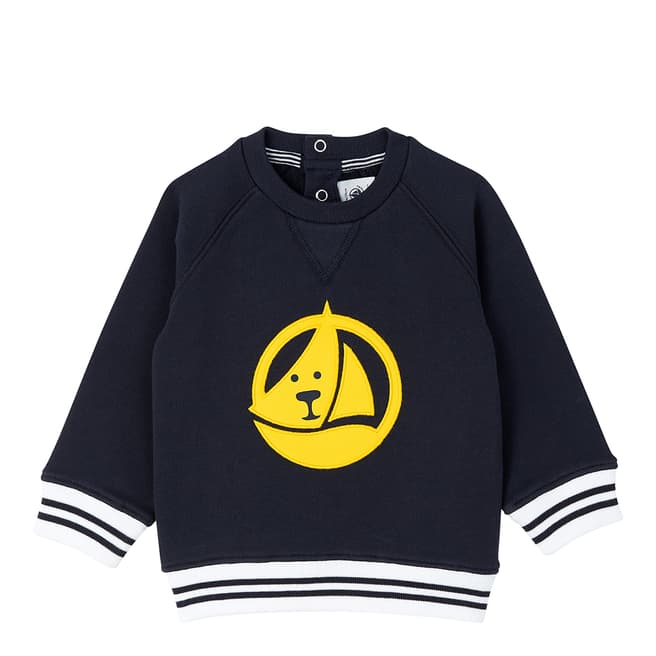 Petit Bateau Baby Boy's Navy Print Sweatshirt