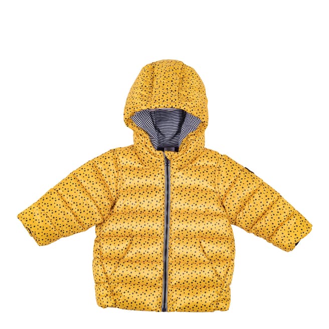 Petit Bateau Baby Boy's Yellow Quilted Puffer Jacket