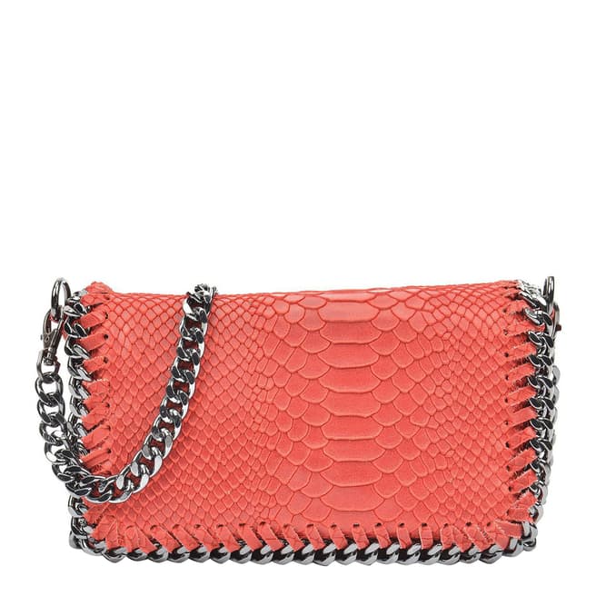 Luisa Vannini Red Leather Crossbody Bag