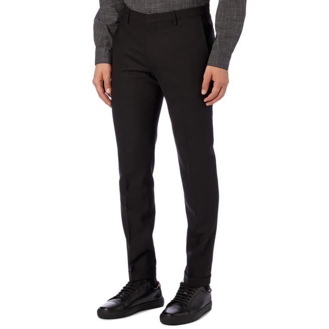 PAUL SMITH Black Classic Wool Trousers