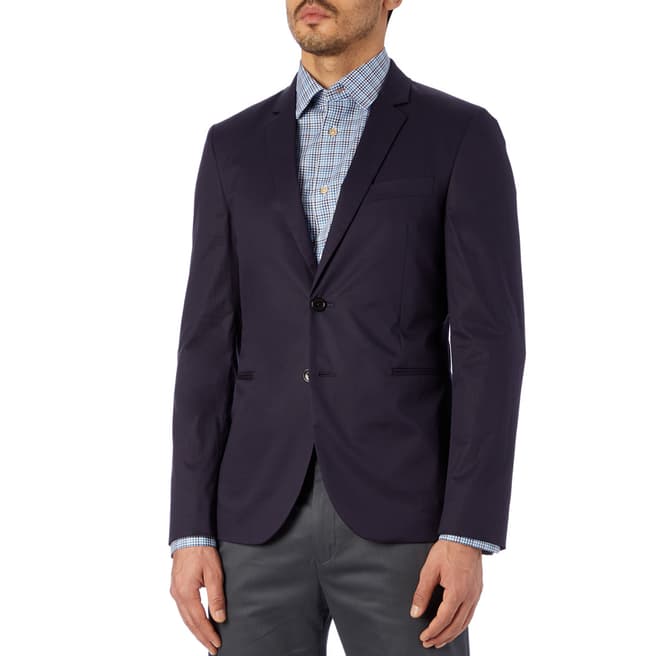 PAUL SMITH Midnight Buggy Lined Cotton Stretch Jacket