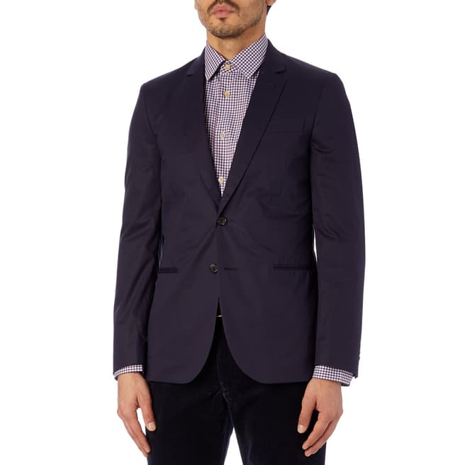 PAUL SMITH Navy Buggy Lined Cotton Stretch Jacket