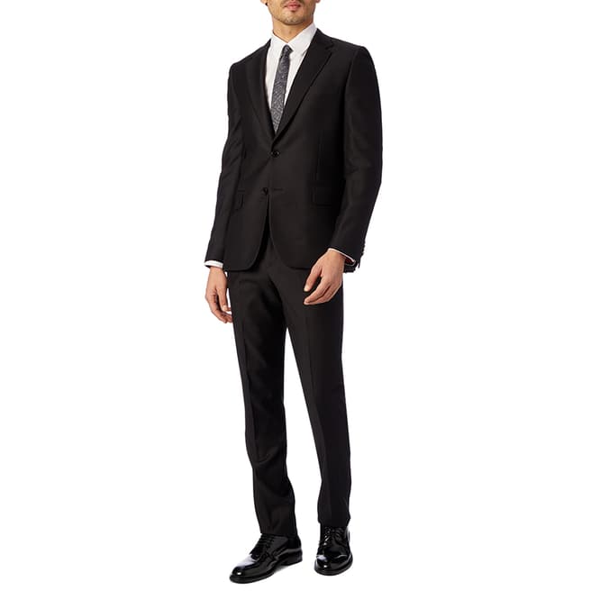 PAUL SMITH Black Tailored Fit Wool Suit