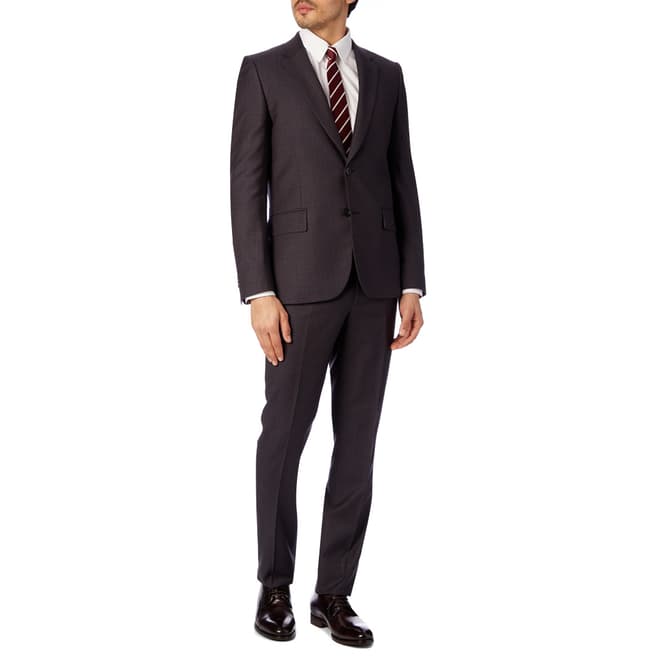 PAUL SMITH Plum Tailored Fit Wool Suit