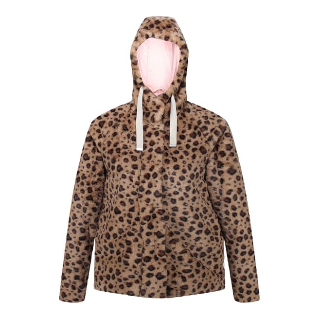 Regatta Leopard Haddie Faux Fur Jacket