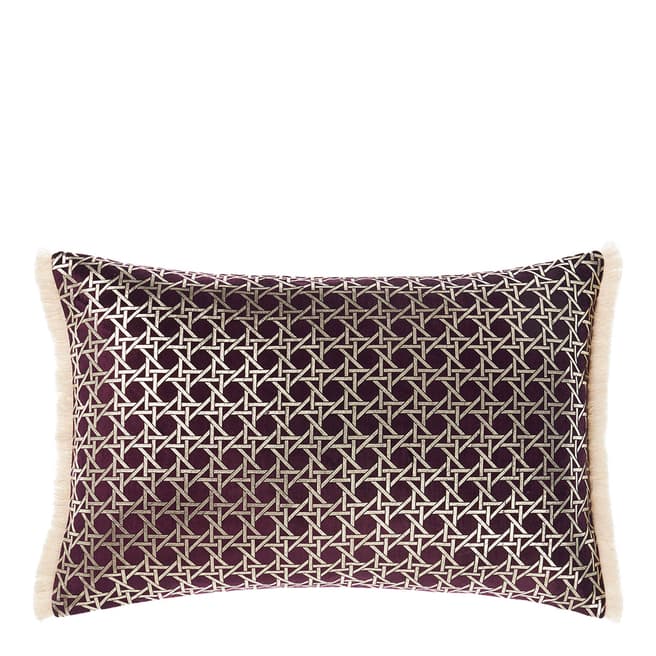 Linen House Taira 40x60cm Cushion, Rhubarb