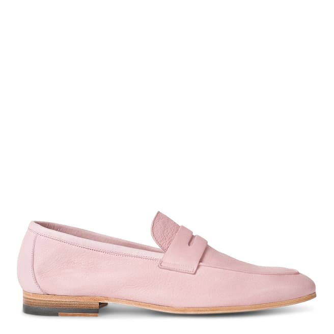 PAUL SMITH Pink Glynn Leather Loafer