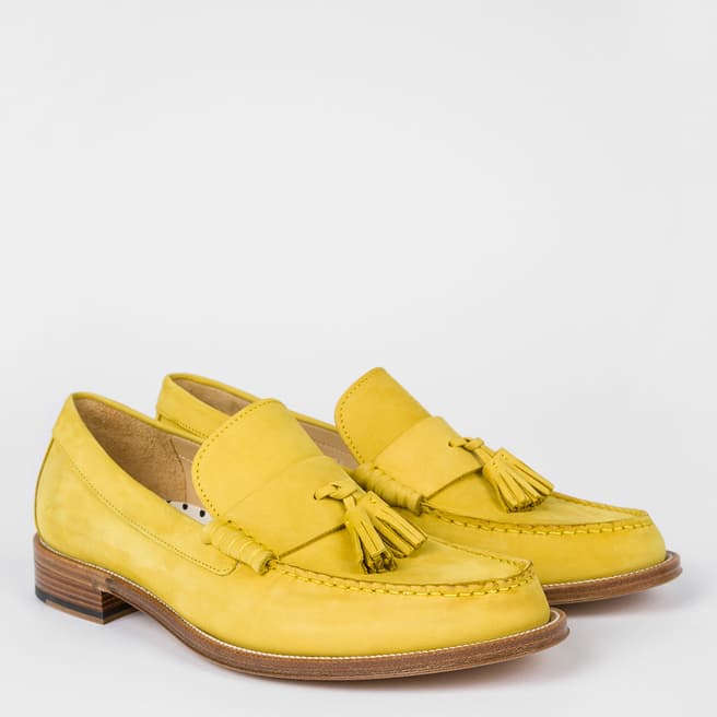 PAUL SMITH Yellow Lewin Leather Loafers