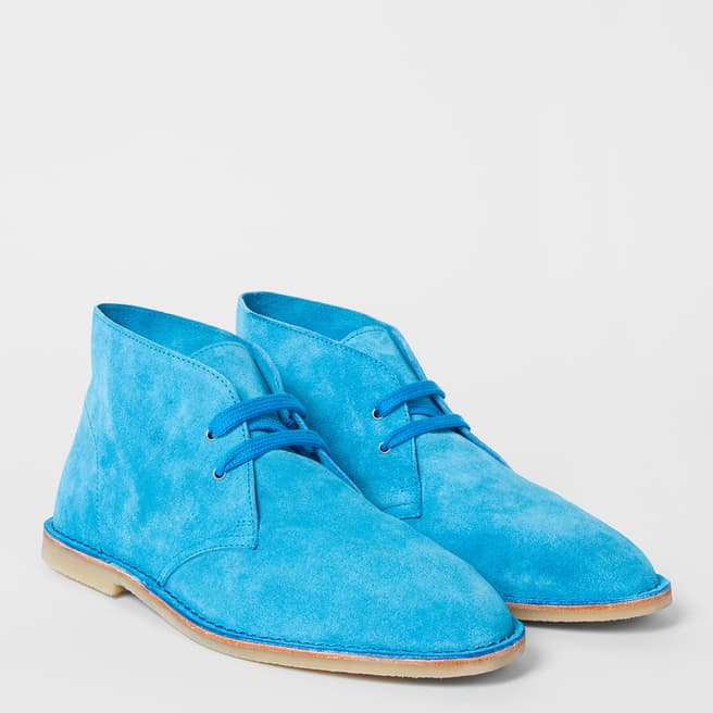 PAUL SMITH Blue Norman Suede Boots