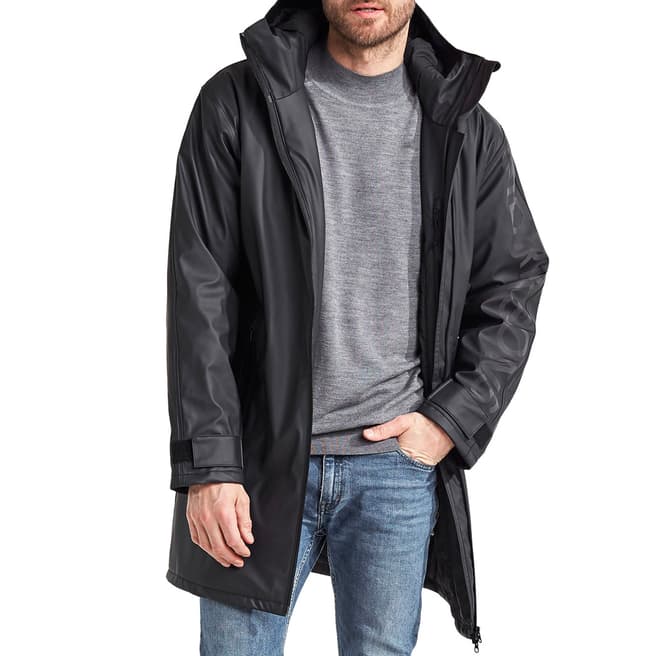 Didriksons Black Outdoor Hooded Parka