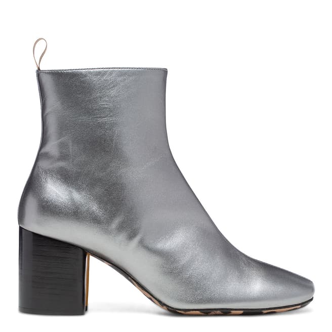 PAUL SMITH Silver Moss Leather Boot