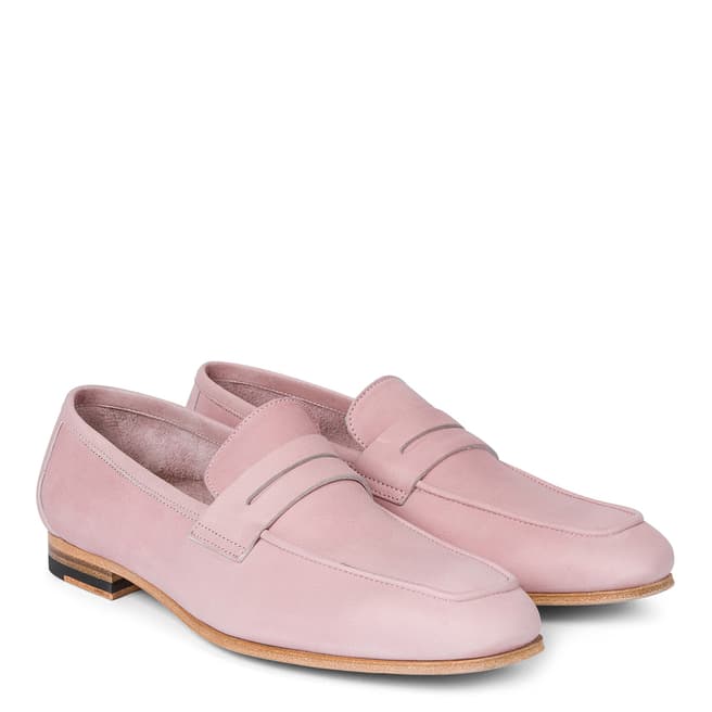 PAUL SMITH Powder Pink Glynn Leather Shoe