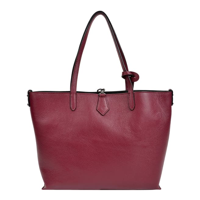 Isabella Rhea Red Leather Shoulder Bag