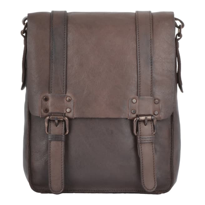 Ashwood Brown Leather Messenger Bag