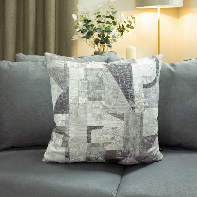 Ashley Wilde Neutra Cushion, Granite/Steel