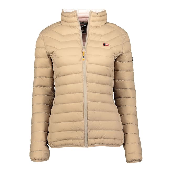 Geographical Norway Women's Taupe Lightweight Jacket