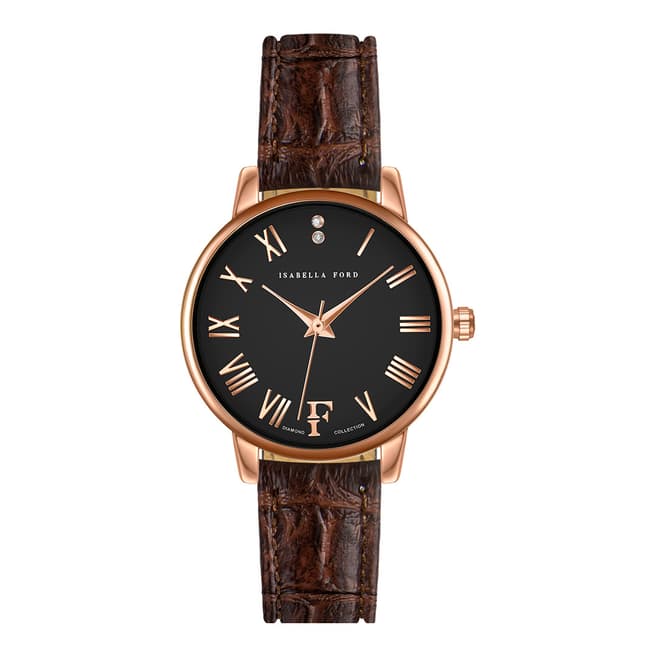 Isabella Ford Brown Ophelia Leather 32mm Watch