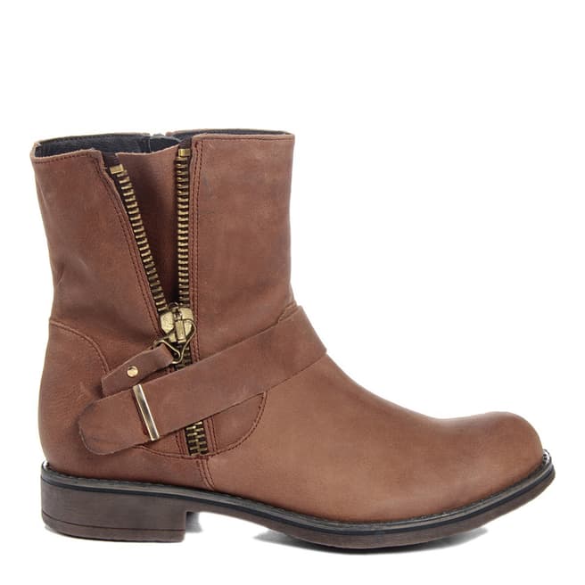 Eye Brown Leather Tango Ankle Boots