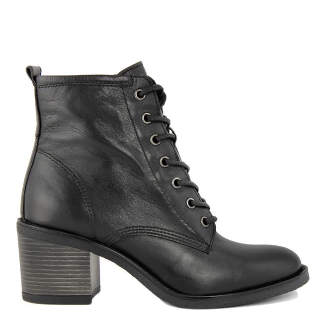 Pelledoca Black Leather Kent Ankle Boots