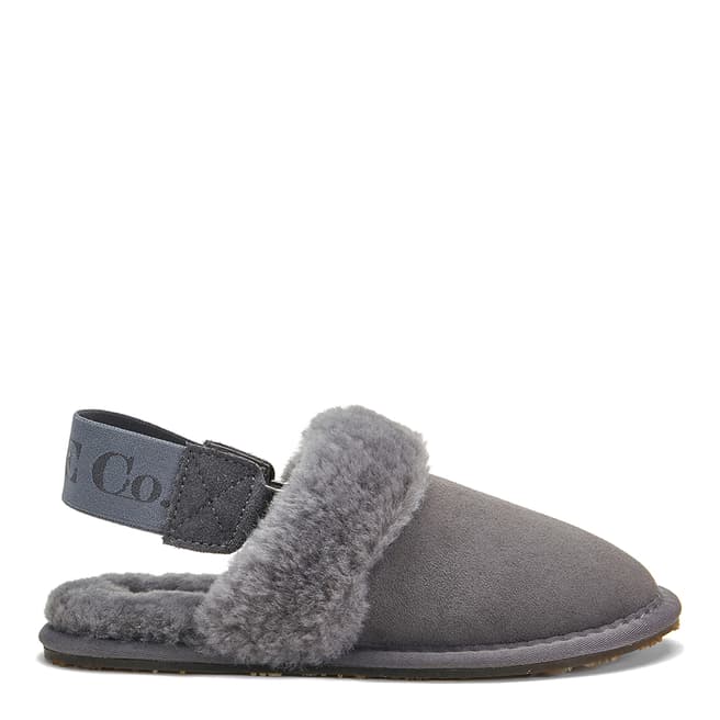 Australia Luxe Collective Grey Mule Sling Back Slipper