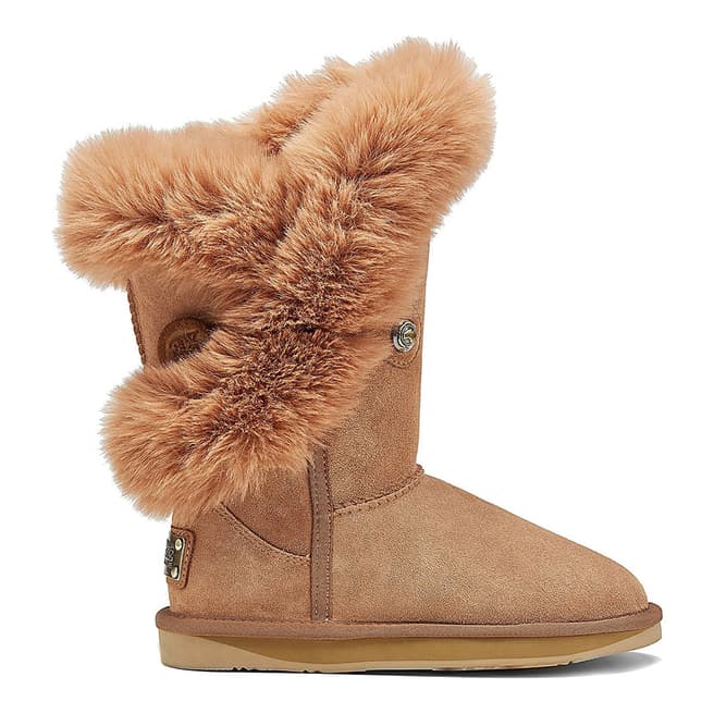 Australia Luxe Collective Chestnut Nordic Luxe Faux Fur Short Boot