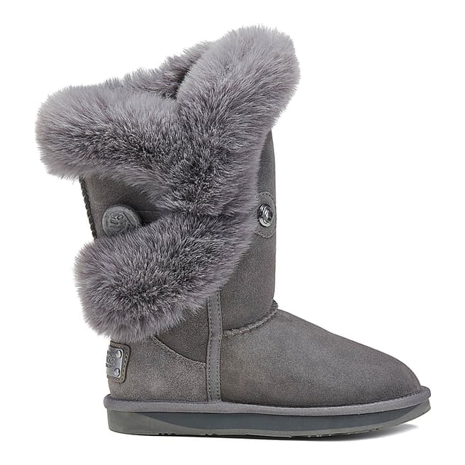 Australia Luxe Collective Grey Nordic Luxe Faux Fur Short Boot