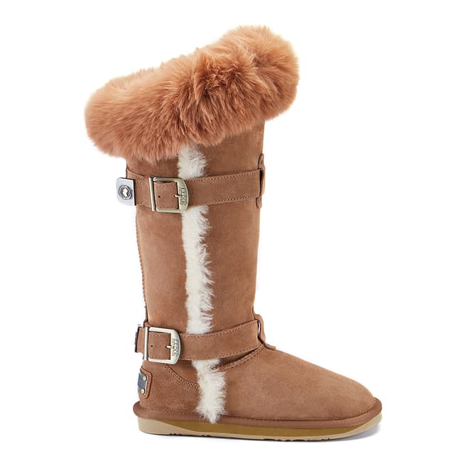 Australia Luxe Collective Chestnut Tsar Tall Luxe Faux Fur Boot