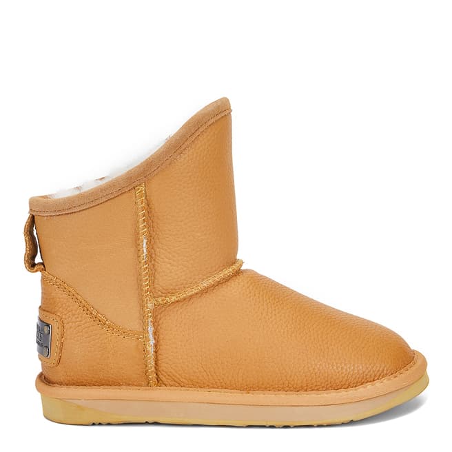 Australia Luxe Collective Tan Saddle Wax Cosy X Short Ankle Boots