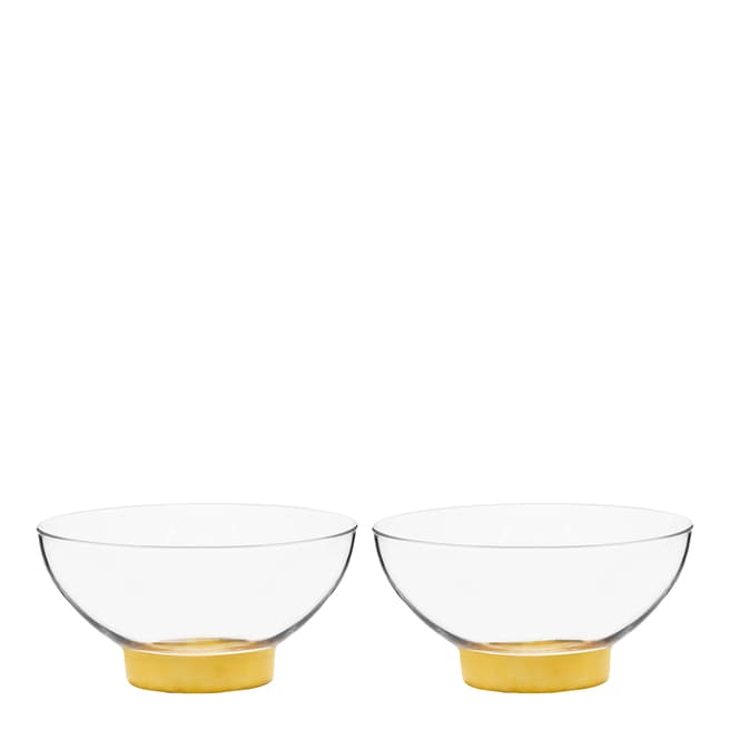 Sagaform Set of 2 Gold Serving Bowls