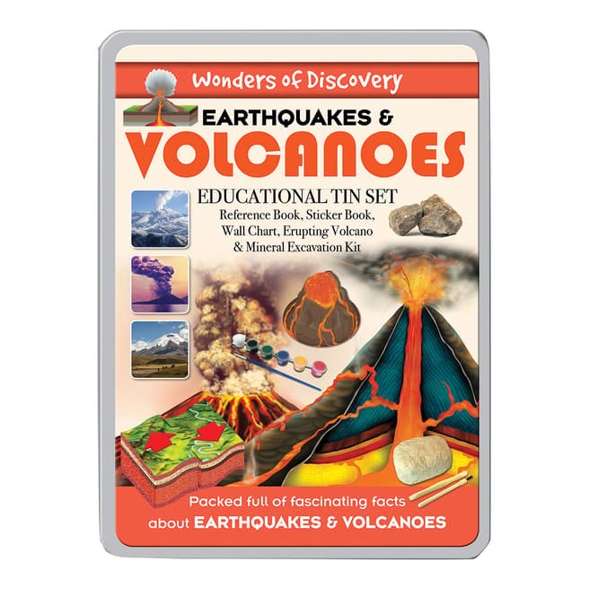 Wonders of Learning Volcanoes Large Tin Set