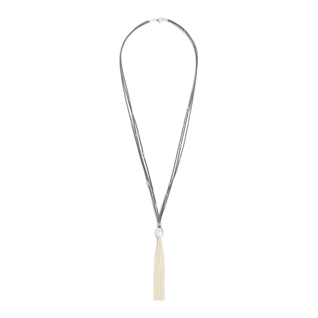 Phase Eight Silver Mary Tassle Necklace