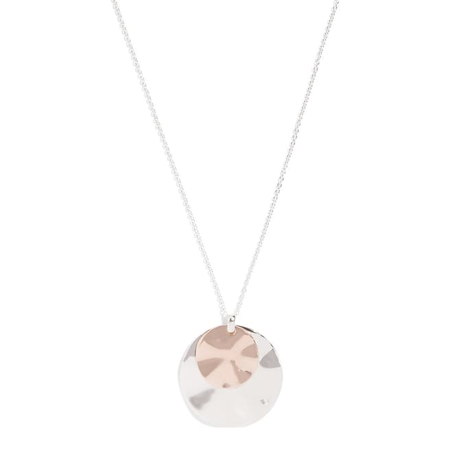 Phase Eight Silver Leona Disc Pendant Necklace