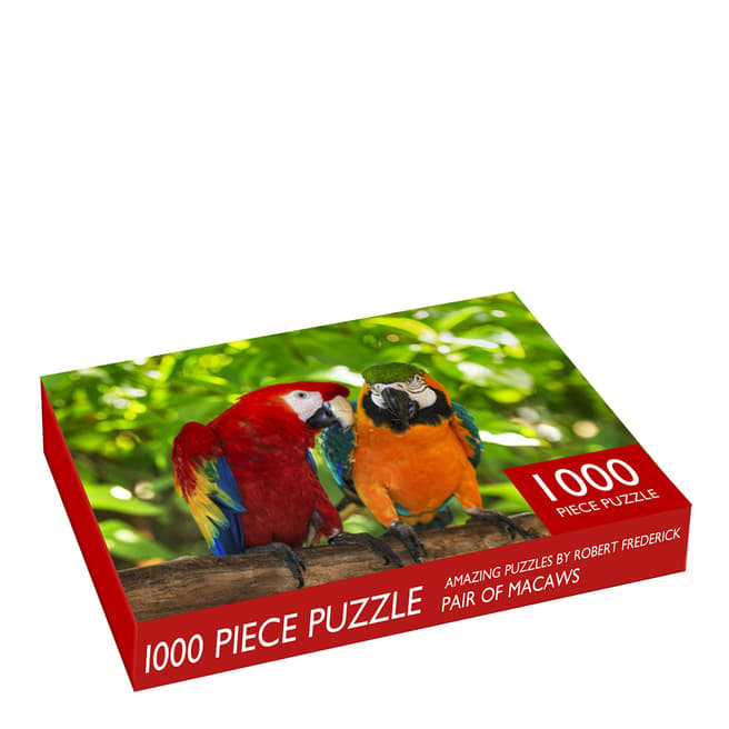 Robert Frederick Pair Of Macaws Jigsaw 1000 Rectangular Pieces
