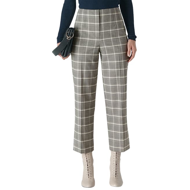 WHISTLES Multi Courtney Check Trousers